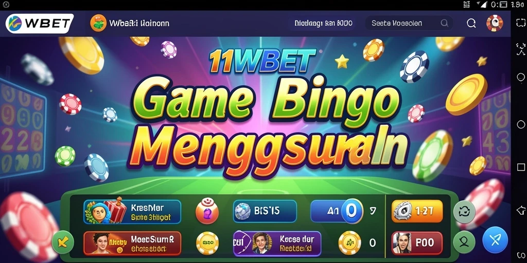Tampilan gameplay Bingo yang seru di 11WBET.
