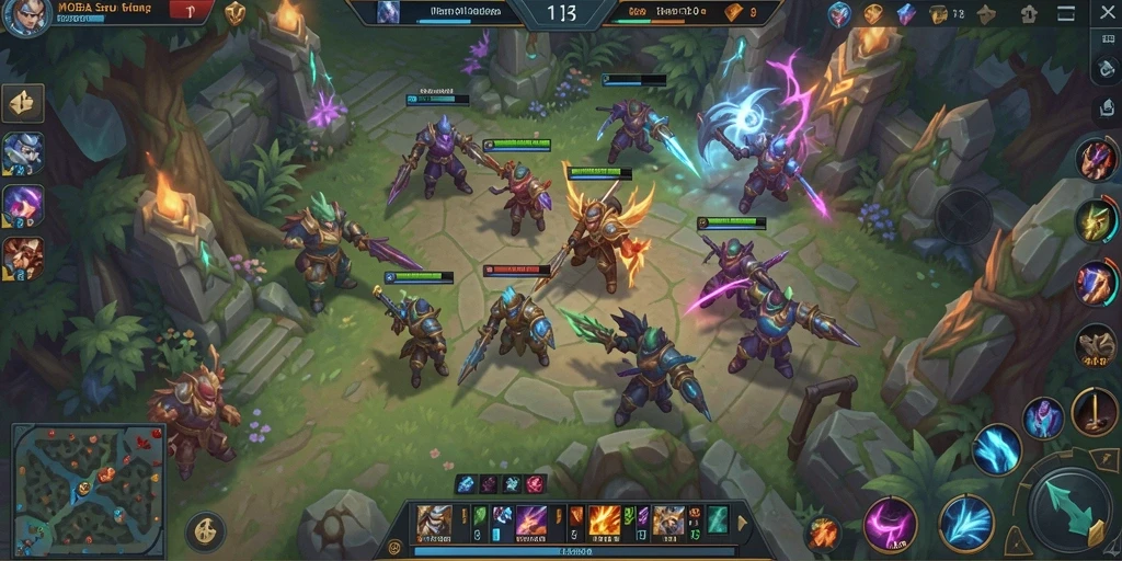 Tampilan menarik gameplay MOBA API288 dengan aksi yang mendebarkan.