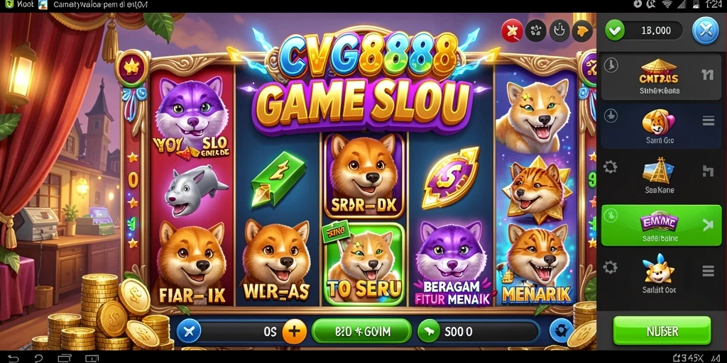 Tampilan gameplay Slot yang menyenangkan dan interaktif di CVG8888.