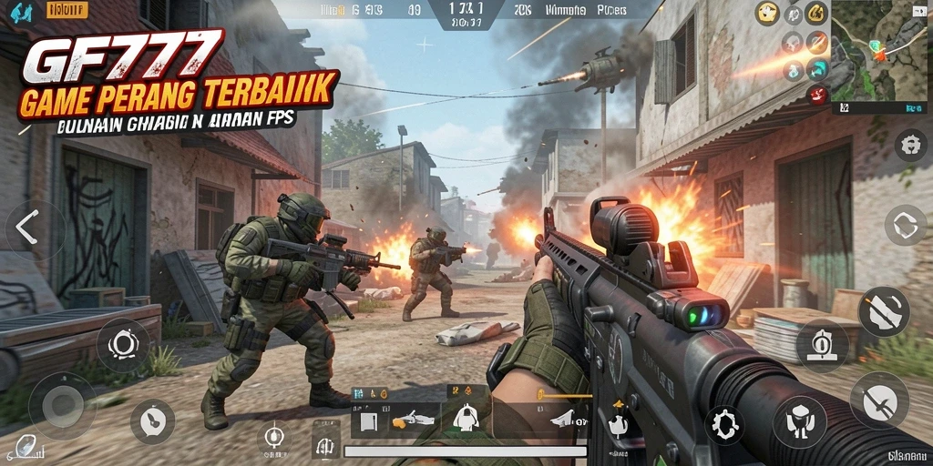 Screenshot gameplay GF777 yang menampilkan aksi tembak-menembak yang seru.
