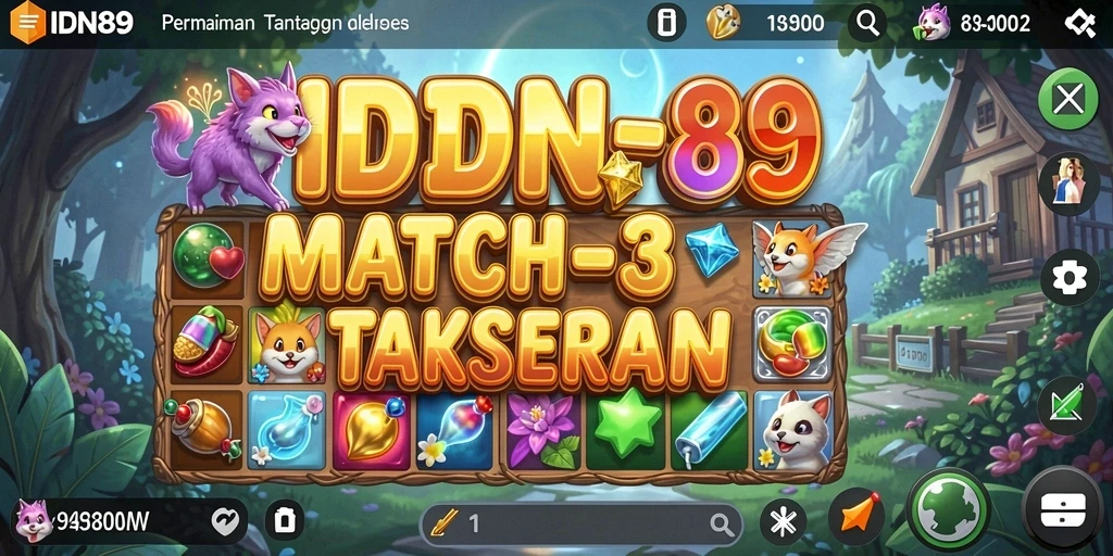 Tampilan gameplay penuh warna dari IDN89 yang menantang.