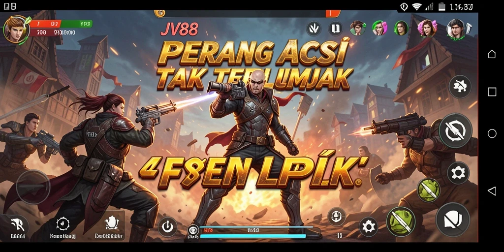 Tampilan seru dari gameplay JV88 dengan aksi yang mendebarkan.