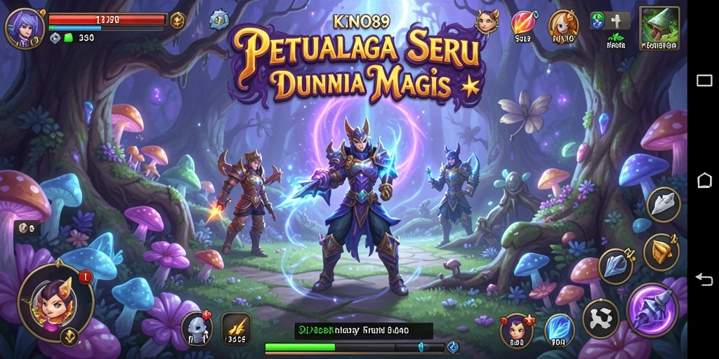 Gameplay KNO89 menampilkan petualangan seru di dunia magis.
