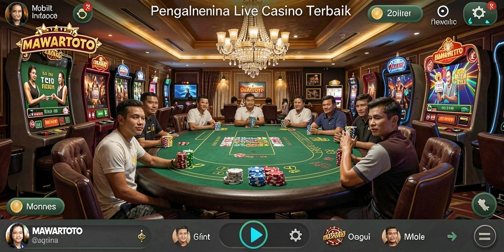 Tampilan gameplay Live Casino di MAWARTOTO yang mendebarkan.