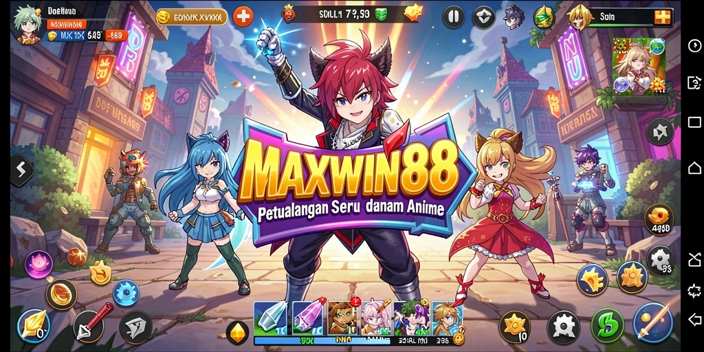 Tampilan gameplay penuh aksi dalam <strong>MAXWIN88</strong> yang menarik.
