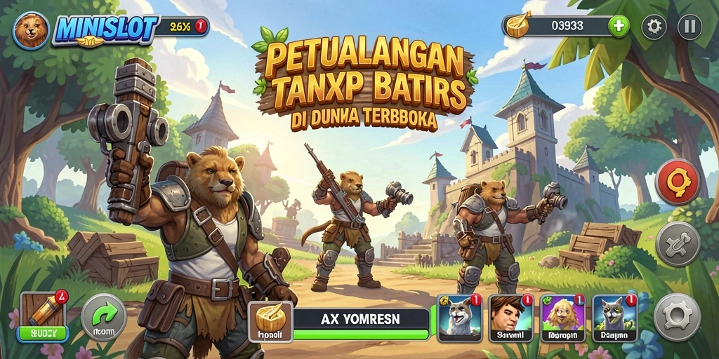 Tampilan gameplay <strong>MINISLOT</strong> yang menakjubkan dalam dunia terbuka.