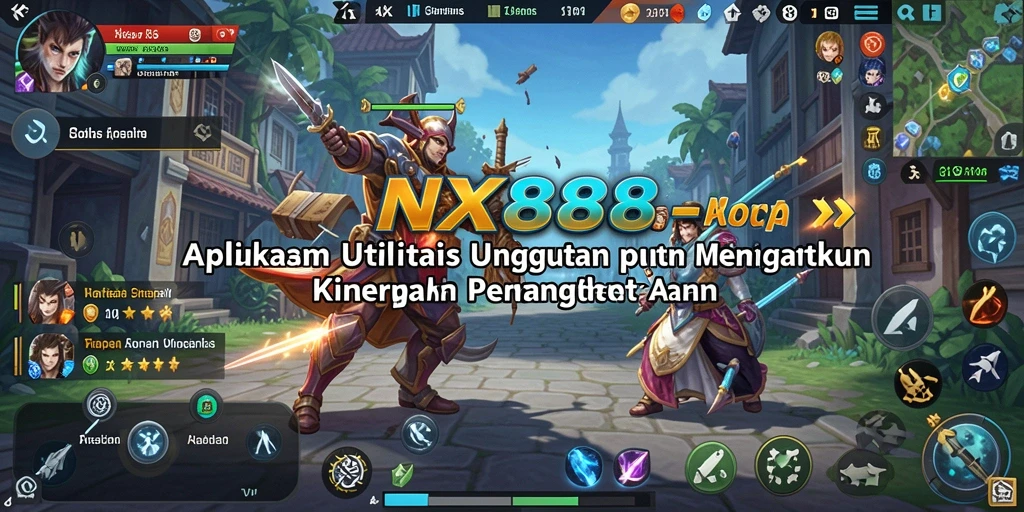 Tampilan antarmuka NX888 dengan fitur pembersihan berkas.