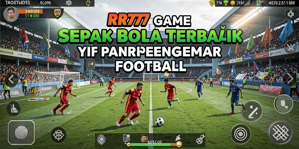 Tampilan gameplay RR777 yang menegangkan dalam pertandingan sepak bola.