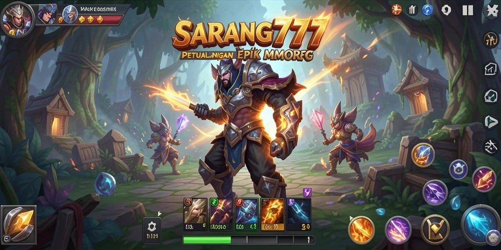 Gameplay menarik dan penuh aksi dalam dunia MMORPG SARANG777.