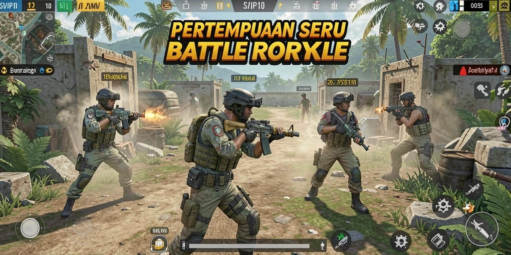 Gameplay seru SVIP10 dalam pertempuran Battle Royale yang mendebarkan.