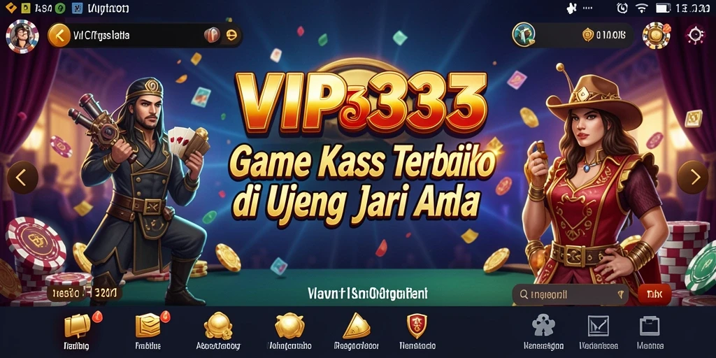 Tangkapan layar menunjukkan gameplay kasino yang mendebarkan.