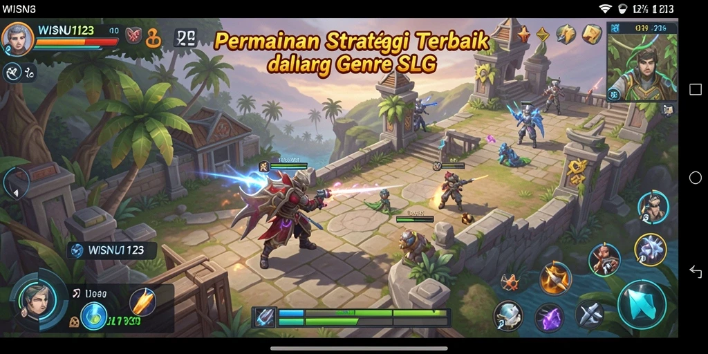 Screenshot gameplay yang menunjukkan aksi strategi seru di WISNU123.
