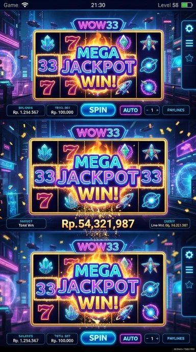 Tampilan antarmuka wow33 yang user-friendly saat menjelajah aplikasi.